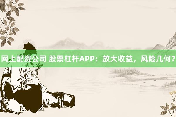 网上配资公司 股票杠杆APP：放大收益，风险几何？