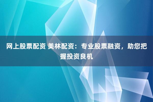 网上股票配资 美林配资：专业股票融资，助您把握投资良机