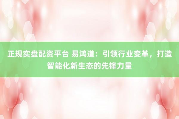 正规实盘配资平台 易鸿道：引领行业变革，打造智能化新生态的先锋力量