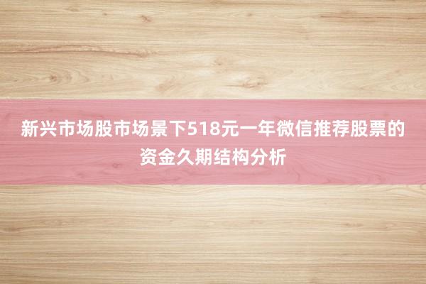 新兴市场股市场景下518元一年微信推荐股票的资金久期结构分析